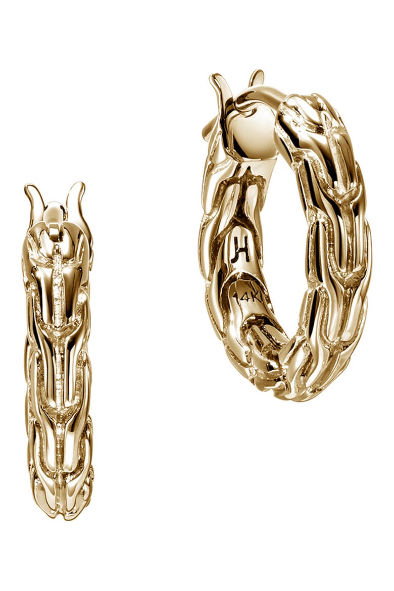 JH Essential Hoop Earrings, Main, color, GOLD