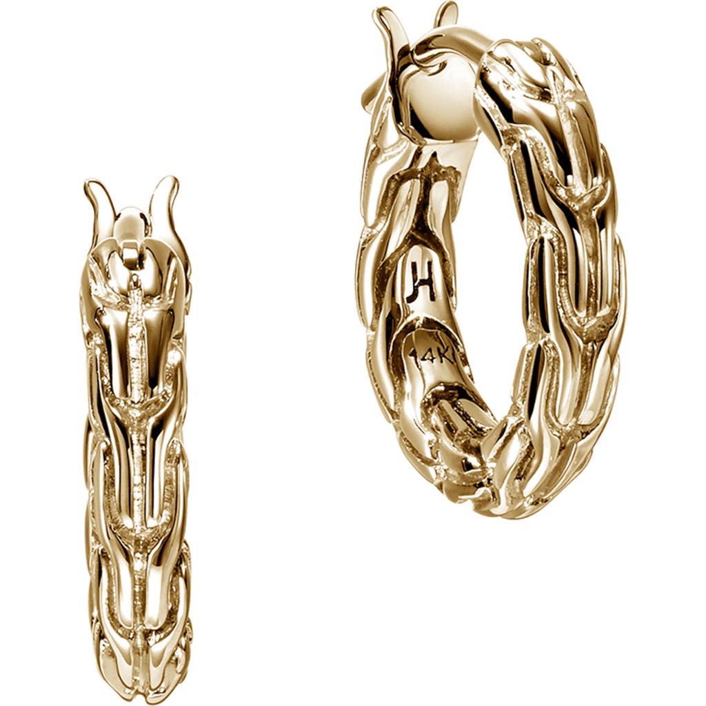 John Hardy Jh Essential Hoop Earrings In Gold