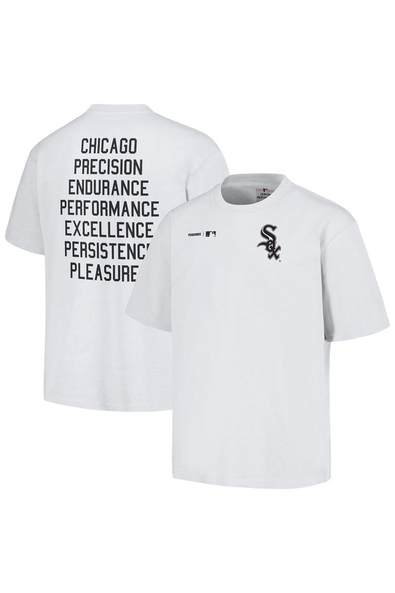 Men's PLEASURES  White Chicago White Sox Precision T-Shirt, Main, color, White
