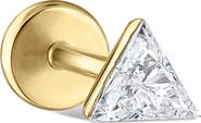 MARIA TASH Single Invisible Set Triangle Diamond Earring