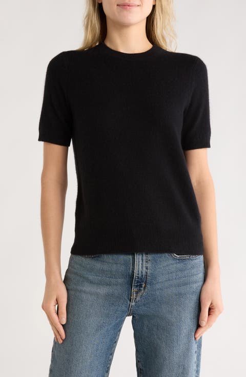 Short Sleeve Cashmere Sweater