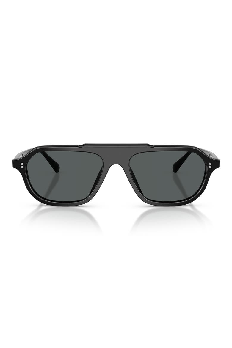 58mm Estin Polarized Irregular Sunglasses, Main, color, BLACK / MIDNIGHT EXPRESS POLAR