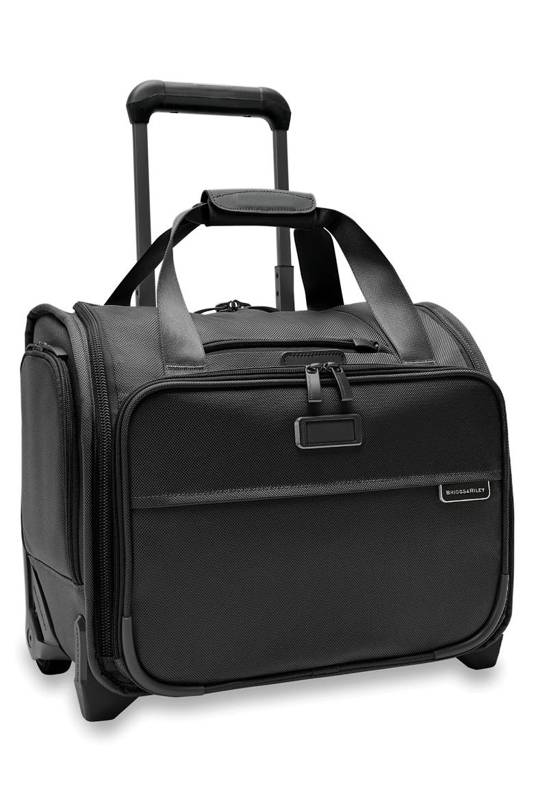 Baseline 2-Wheel Cabin Bag, Alternate, color, BLACK
