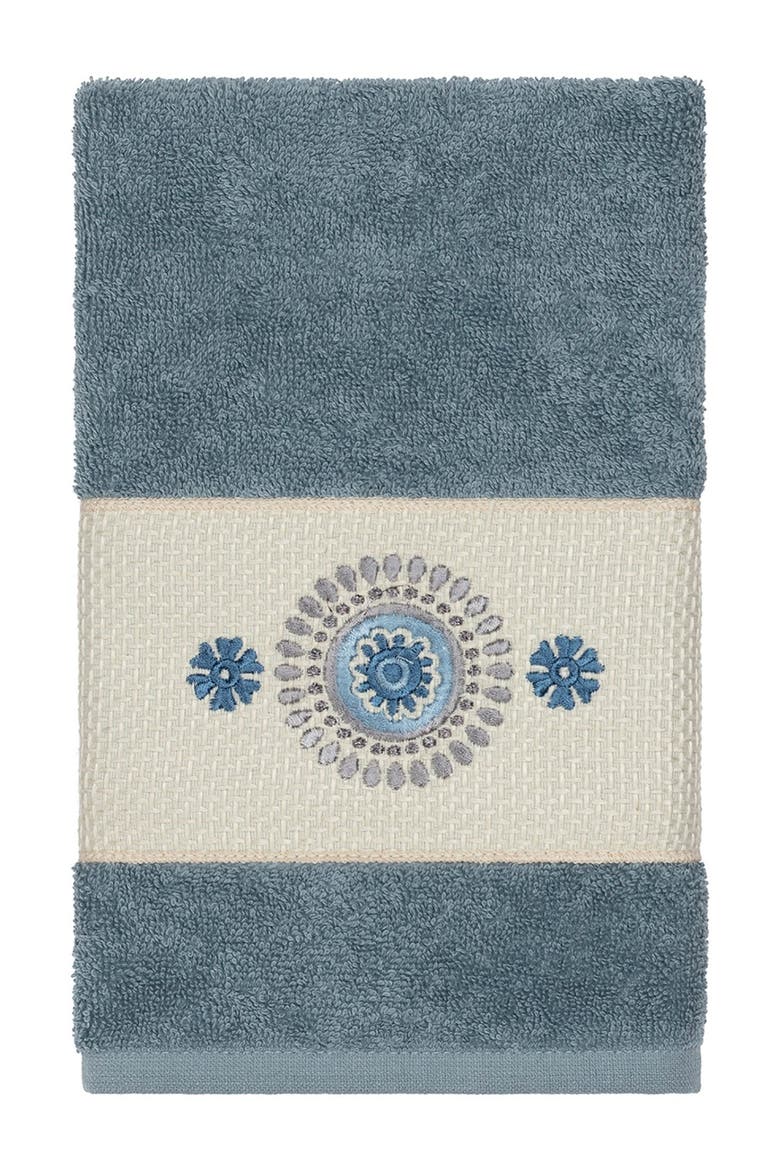 Isabelle 3-Piece Embellished Towel Set - Teal, Alternate, color, TEAL