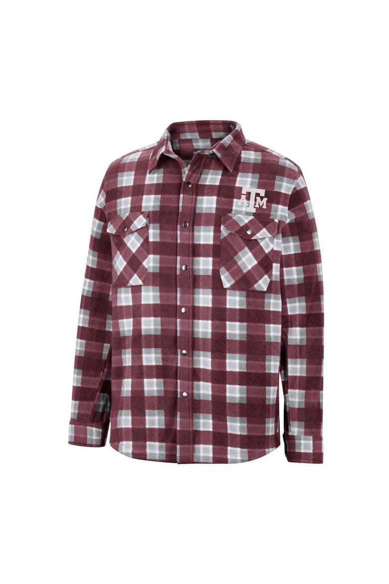 Men's Colosseum Maroon Texas A&M Aggies Ellis Full-Snap Jacket, Alternate, color, Maroon