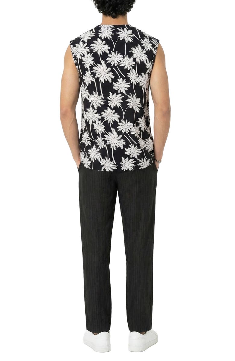AREA STARS Eden Top, Alternate, color, Black White Palm