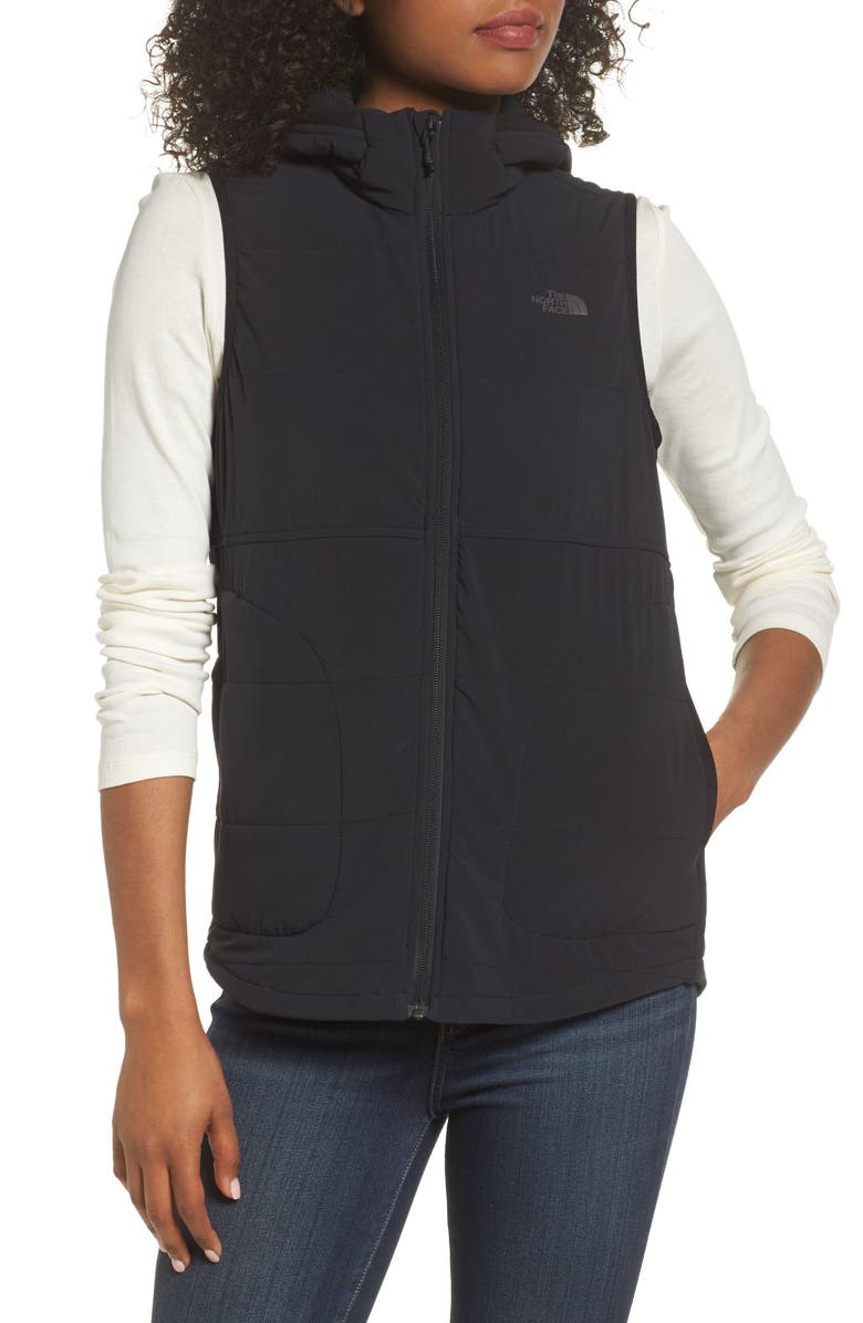 The North Face Mountain Sweatshirt Insulated Hooded Vest, Alternate, color,