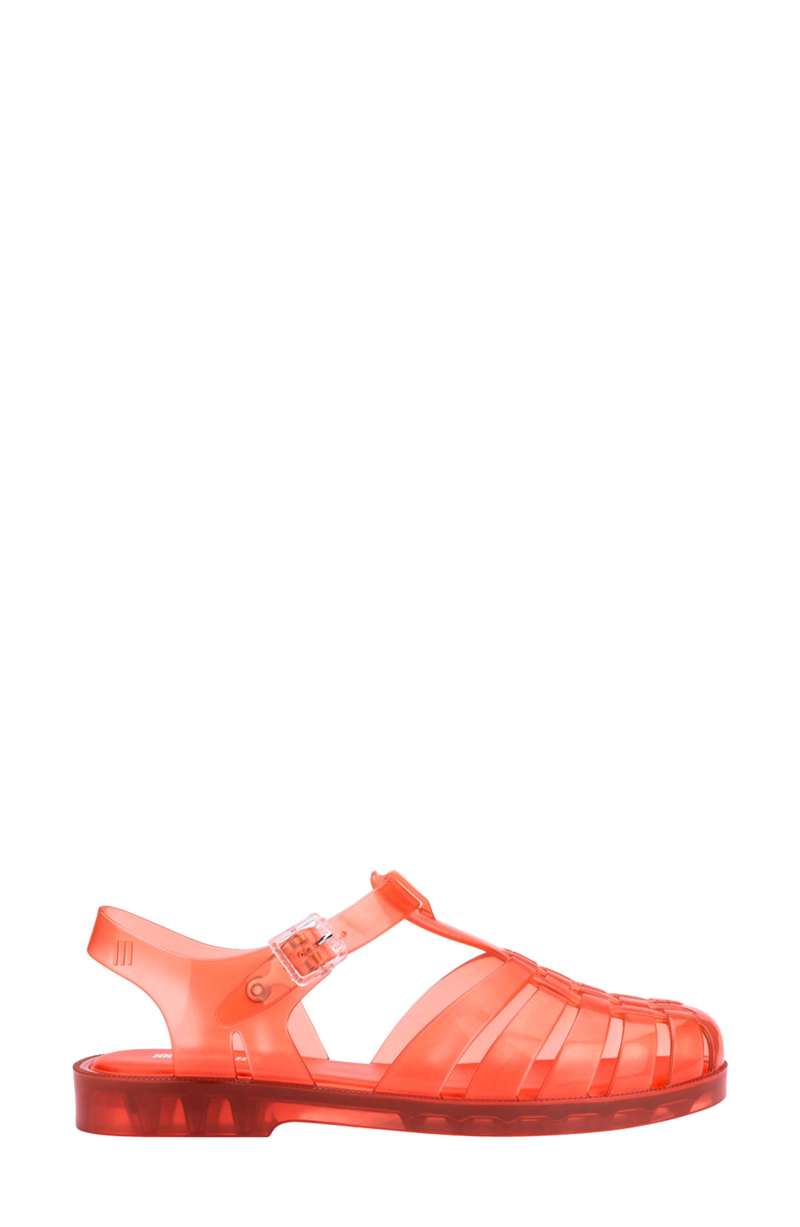 Possession Jelly Fisherman Sandal, Alternate, color, TRANSP ORANGE