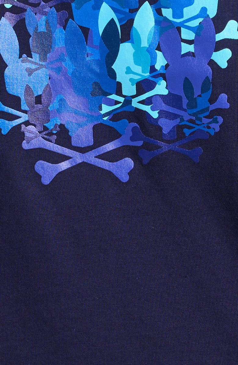 Psycho Bunny Kids' Tanner Pima Cotton Graphic T-Shirt, Alternate, color, Evening Blue