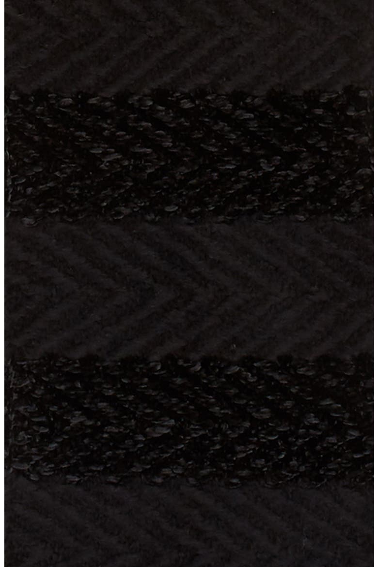 Blocked Yarn Muffler, Alternate, color, BLACK/ BLACK