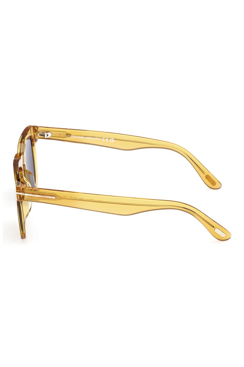 Dax 50mm Square Sunglasses, Alternate, color, SHINY YELLOW / GREEN