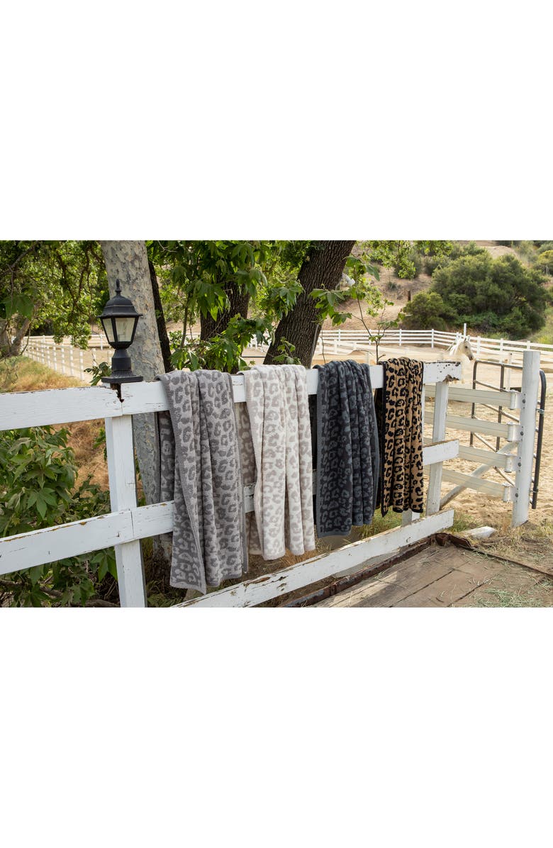 Barefoot Dreams<sup>®</sup> In the Wild Throw Blanket, Alternate, color, Charcoal-Black