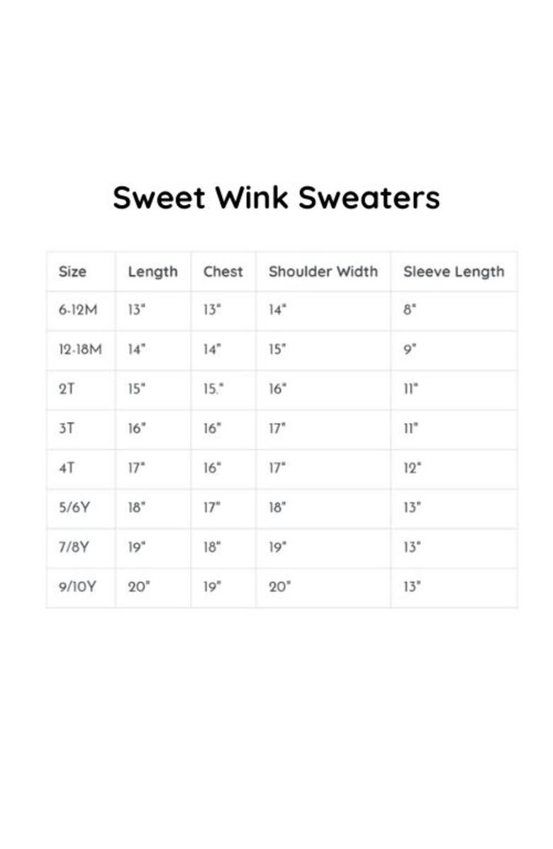 Sweet Wink Football Bows Patch Knit Sweater, Alternate, color, Pink