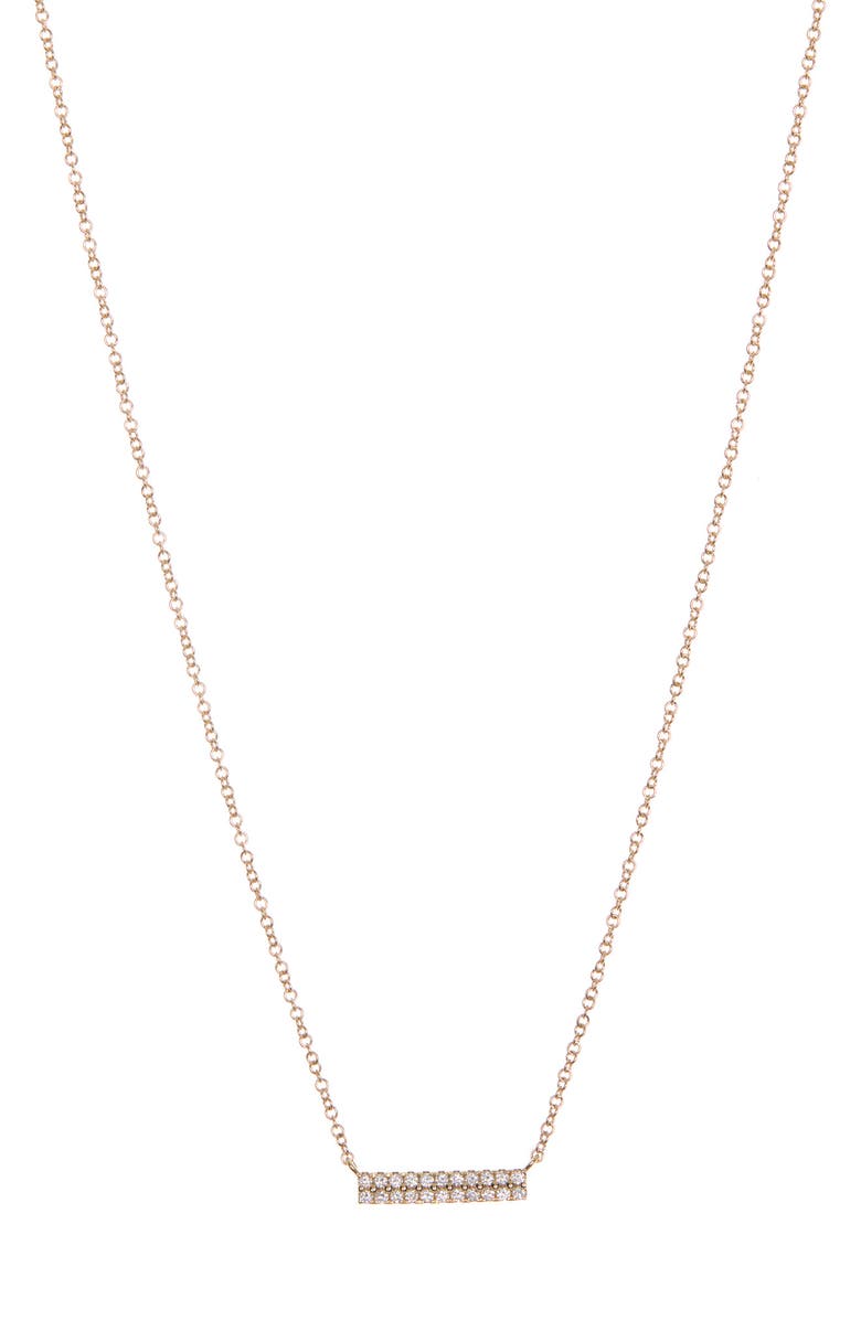 Bony Levy 18K Yellow Gold Pavé Diamond Bar Necklace - 0.50 ctw, Main, color,