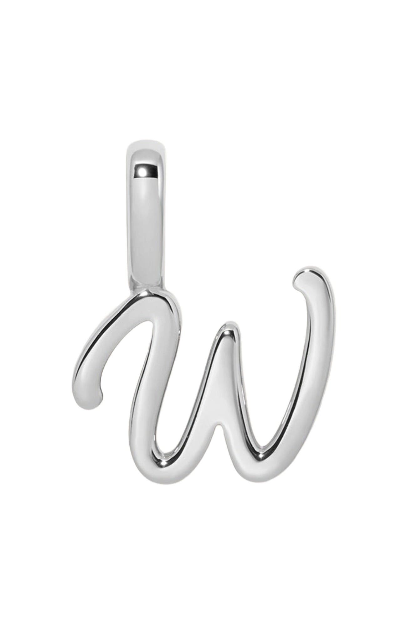 Silver Initial W