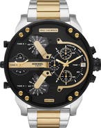 DIESEL® Mr. Daddy 2.0 Chronograph Two-Tone Bracelet Watch, 57mm