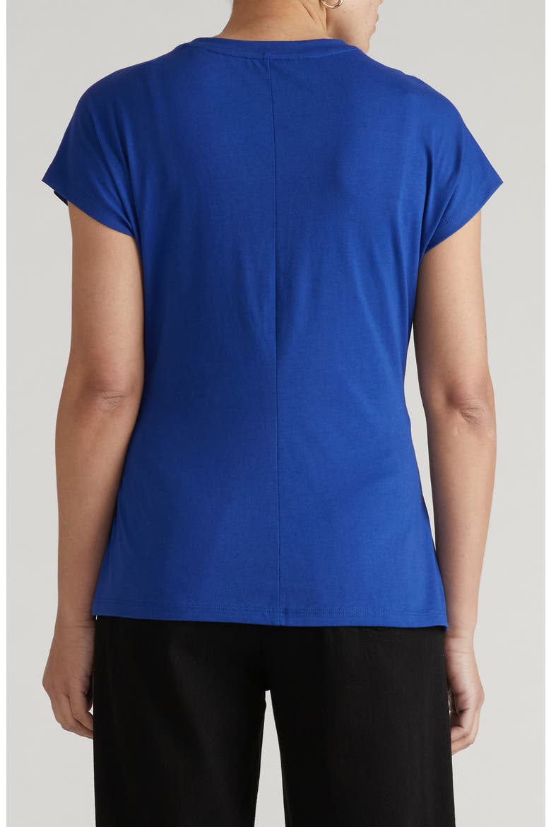 Crescent Side Tie Top, Alternate, color, ULTRAMARINE BLUE