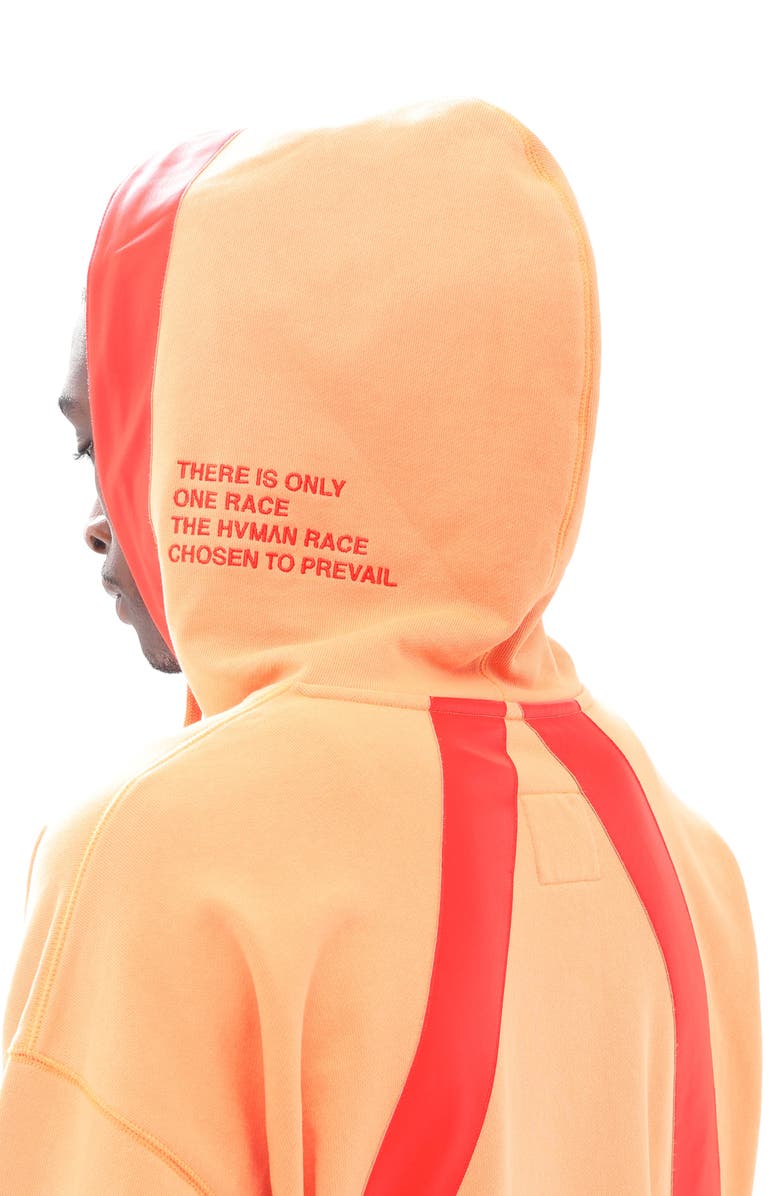 HVMAN Taped Cotton Hoodie, Alternate, color, Apricot