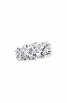 SAVVY CIE JEWELS Mixed Cut Cubic Zirconia Eternity Ring