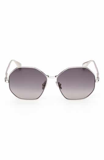 57mm Geometric Sunglasses