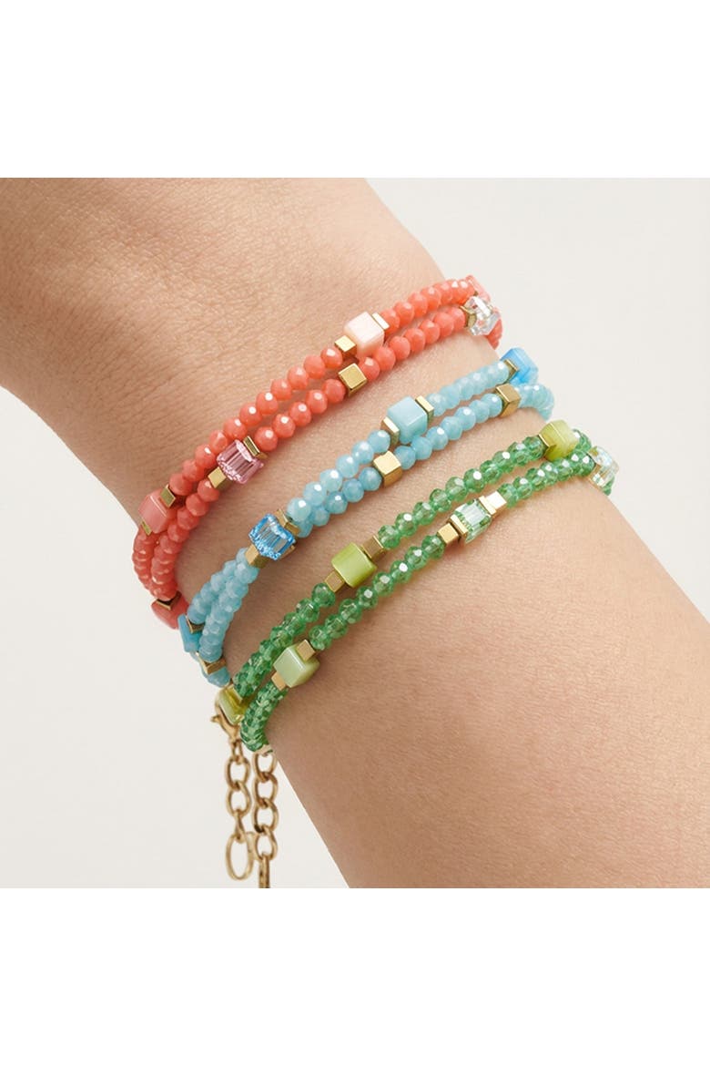 Joyful Colours Flex Bracelet, Alternate, color, Red-Silver