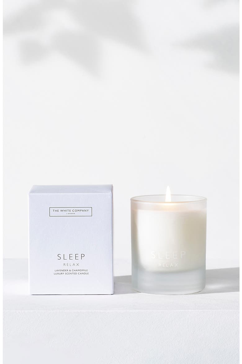 Natural Sleep Candle, Main, color, WHITE