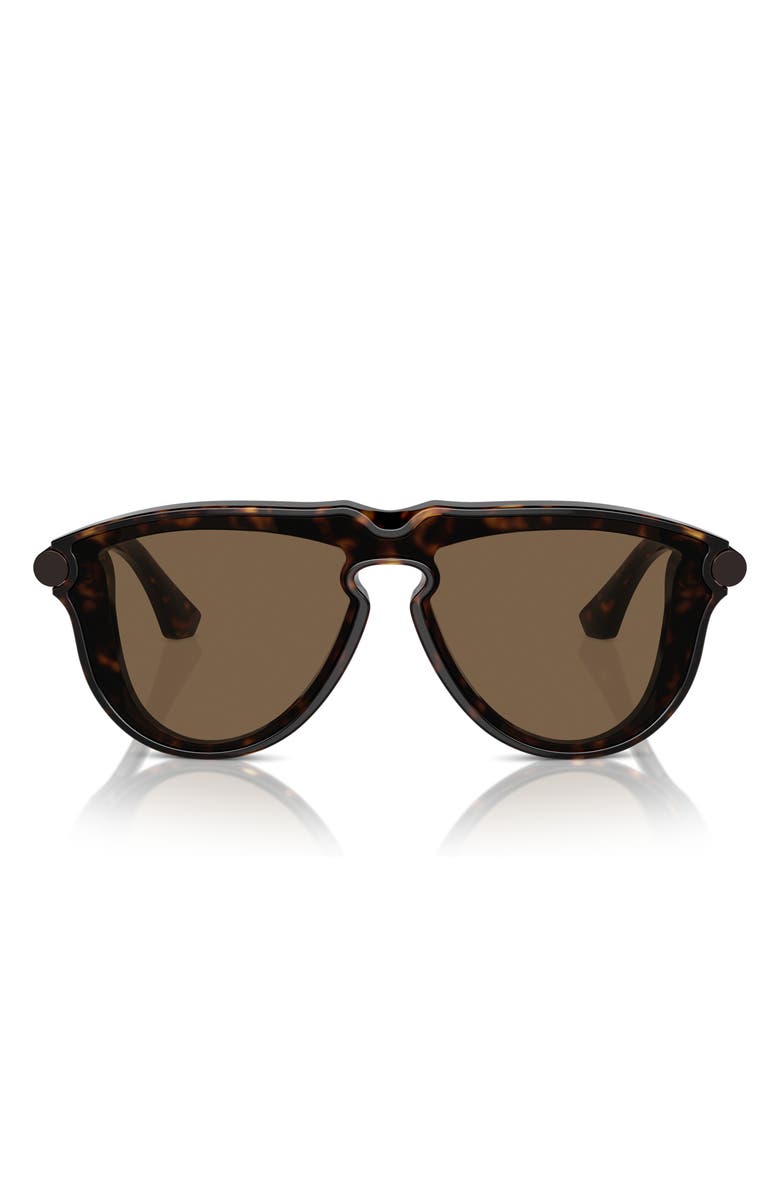 Burberry 36mm Pilot Sunglasses, Alternate, color, Dk Havana