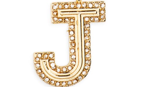 Baublebar Arianna Initial Pendant Necklace In Gold