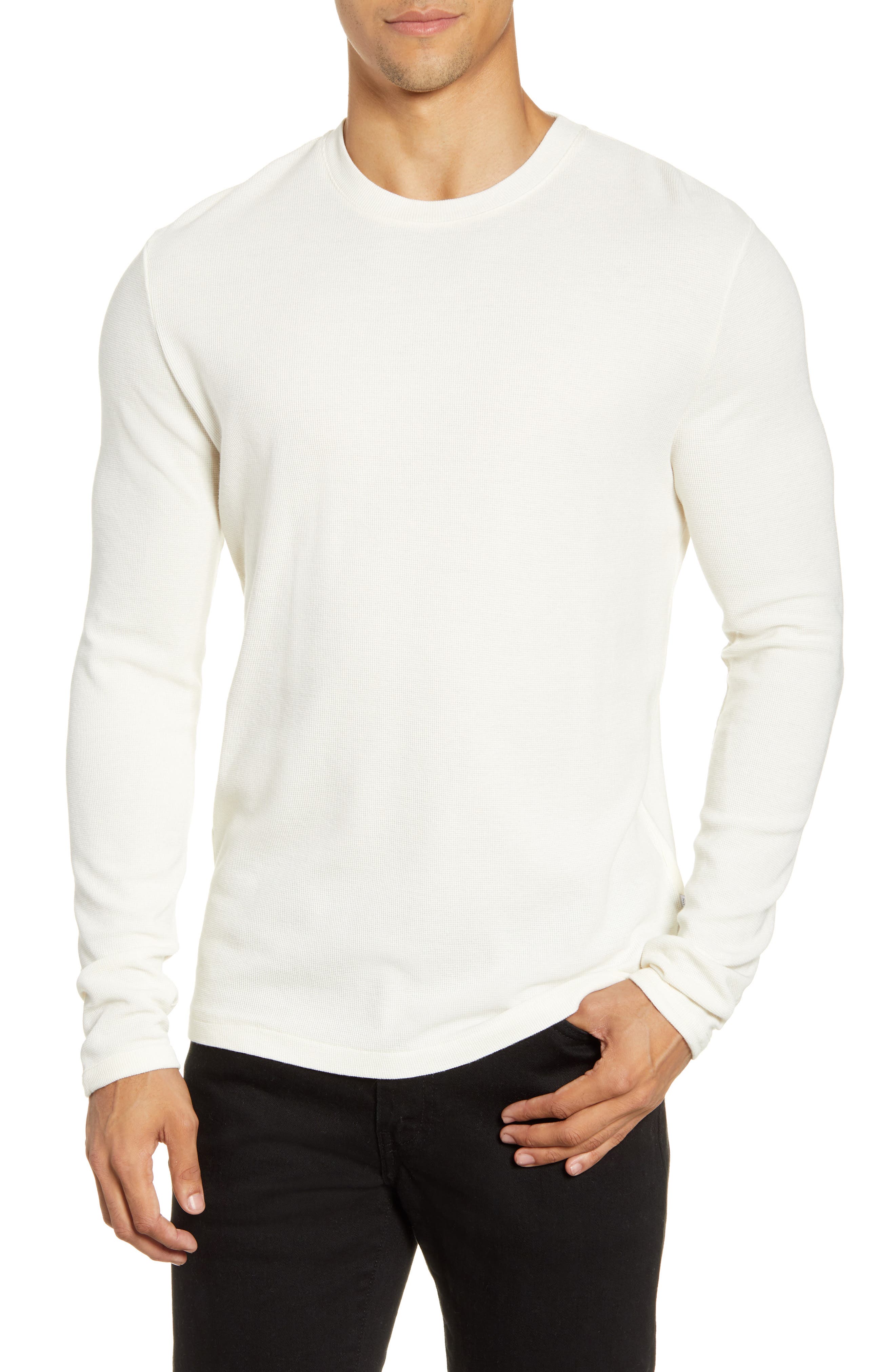 Clive Long Sleeve Waffle Knit Tee - image 4