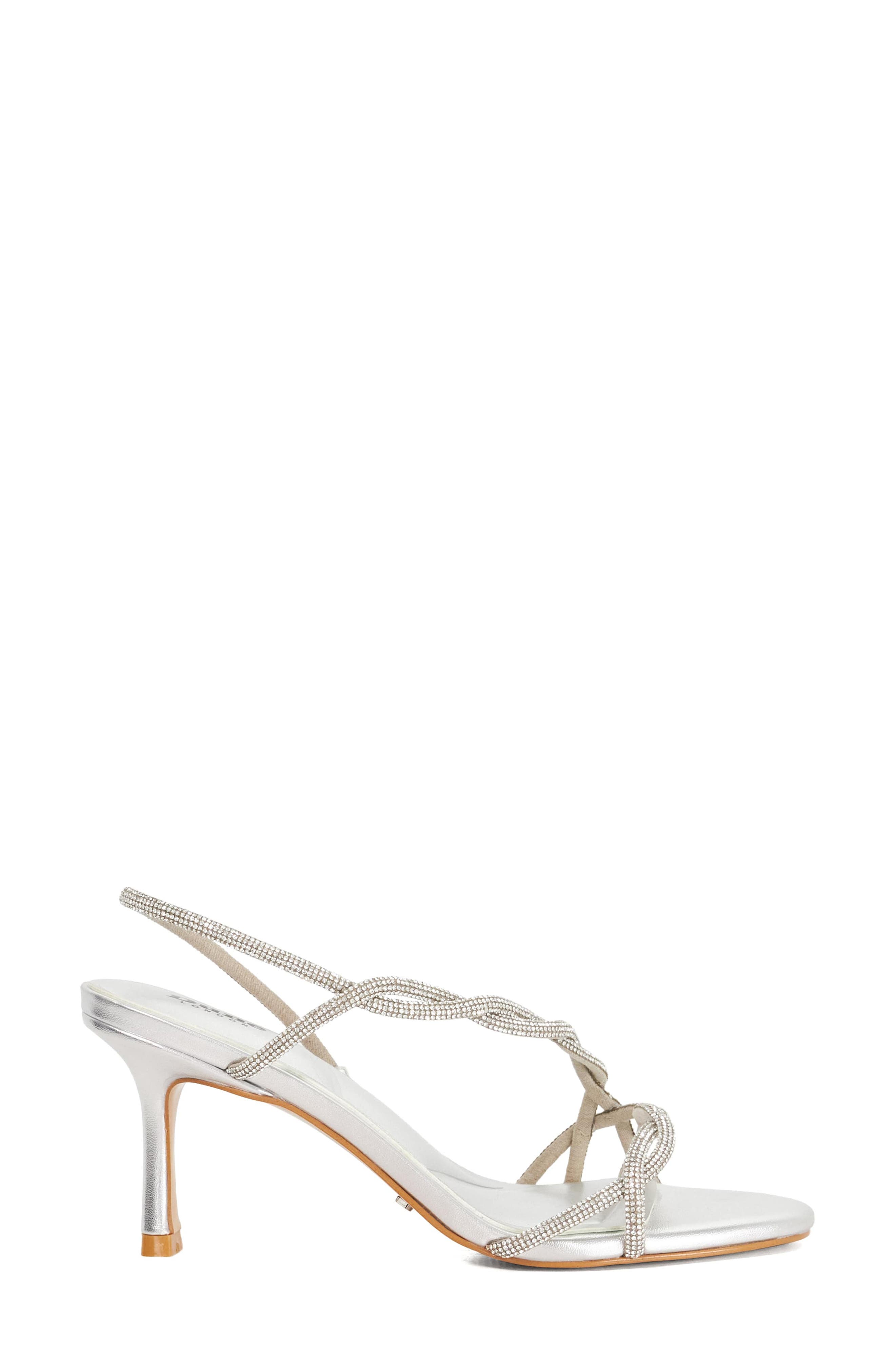 Dune London Milene Slingback Sandal, Alternate, color, Silver