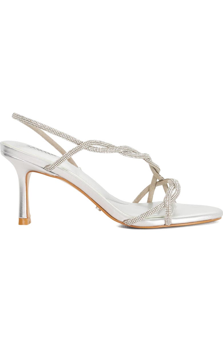 Dune London Milene Slingback Sandal, Alternate, color, Silver