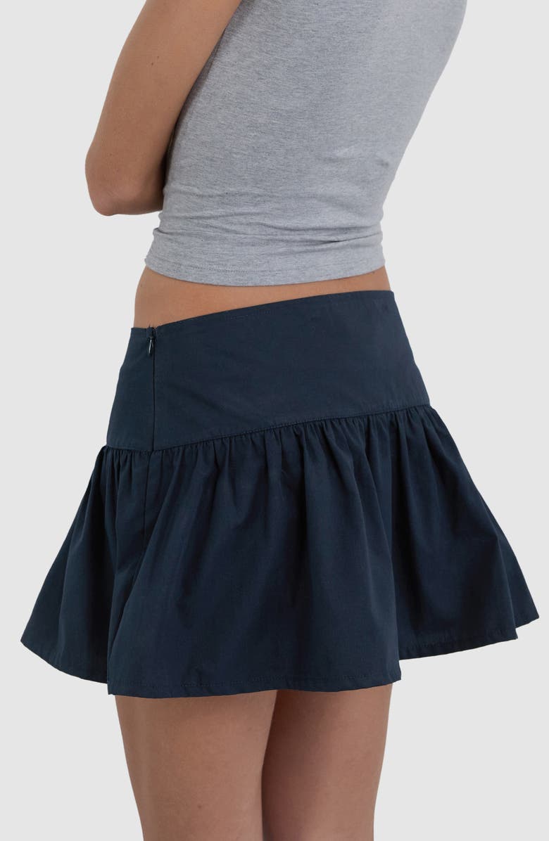 Motel Rafta Miniskirt, Alternate, color, Dark Navy
