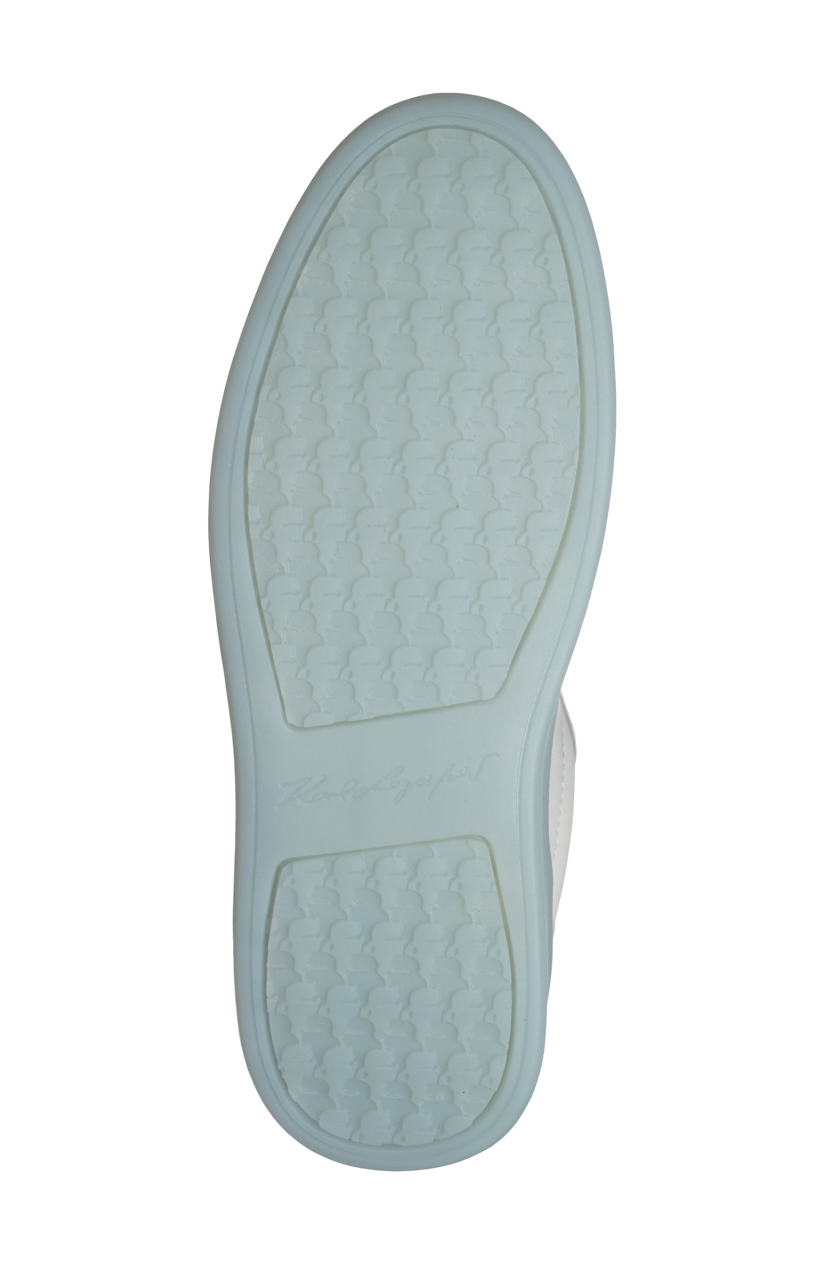 KARL LAGERFELD PARIS Sumava Sneaker, Alternate, color, Bright White/ Baltic Blue