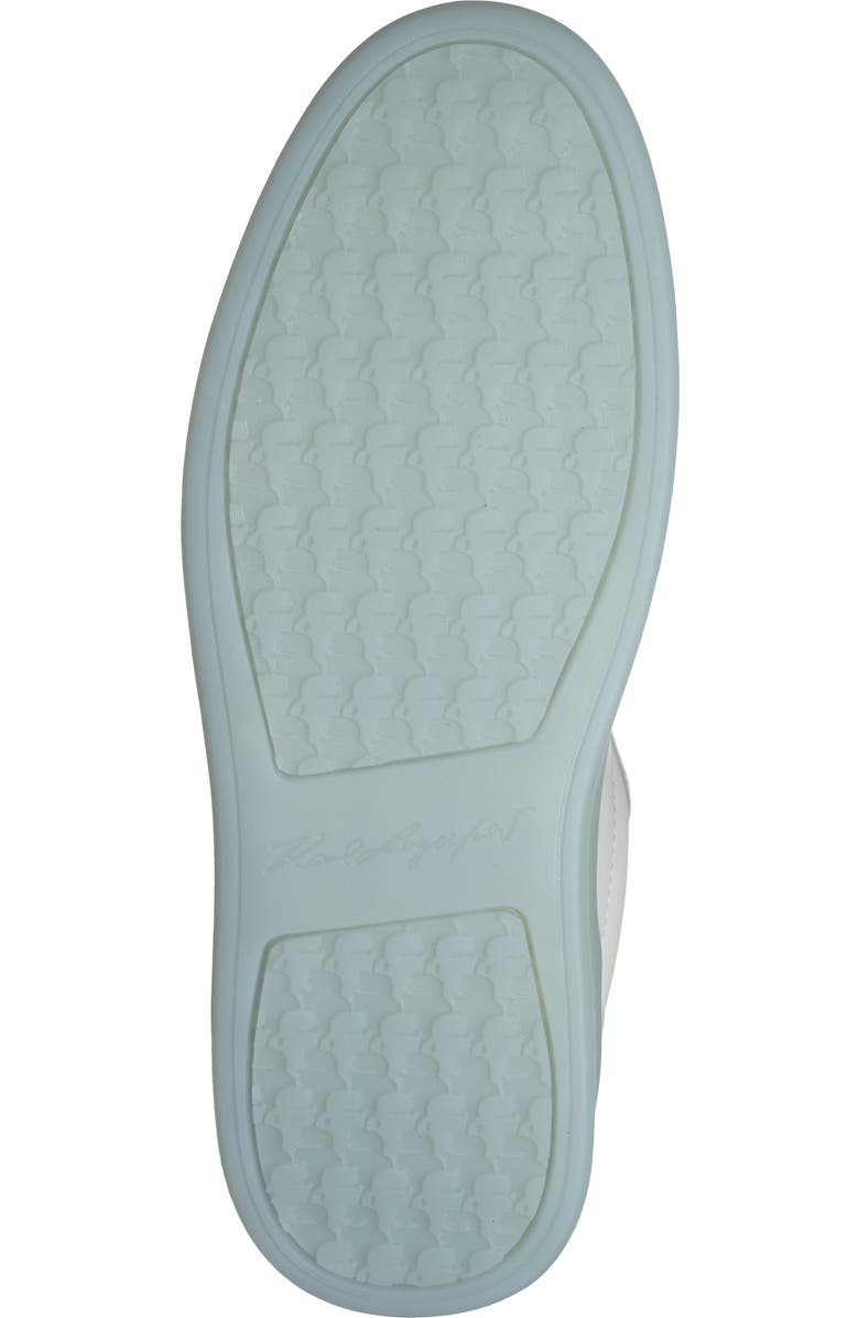 KARL LAGERFELD PARIS Sumava Sneaker, Alternate, color, Bright White/ Baltic Blue