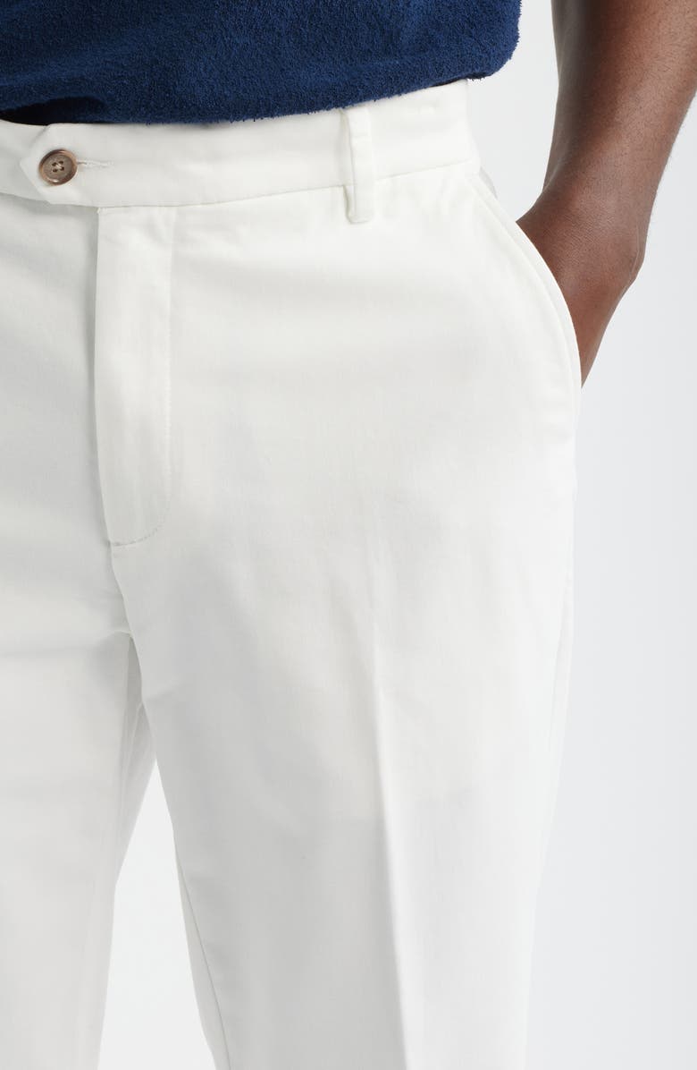 Scott Barber Classic Fit Ultimate Twill Chinos, Alternate, color, Warm White