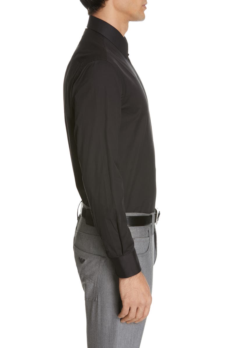 Emporio Armani Modern Fit Stretch Solid Dress Shirt, Alternate, color,