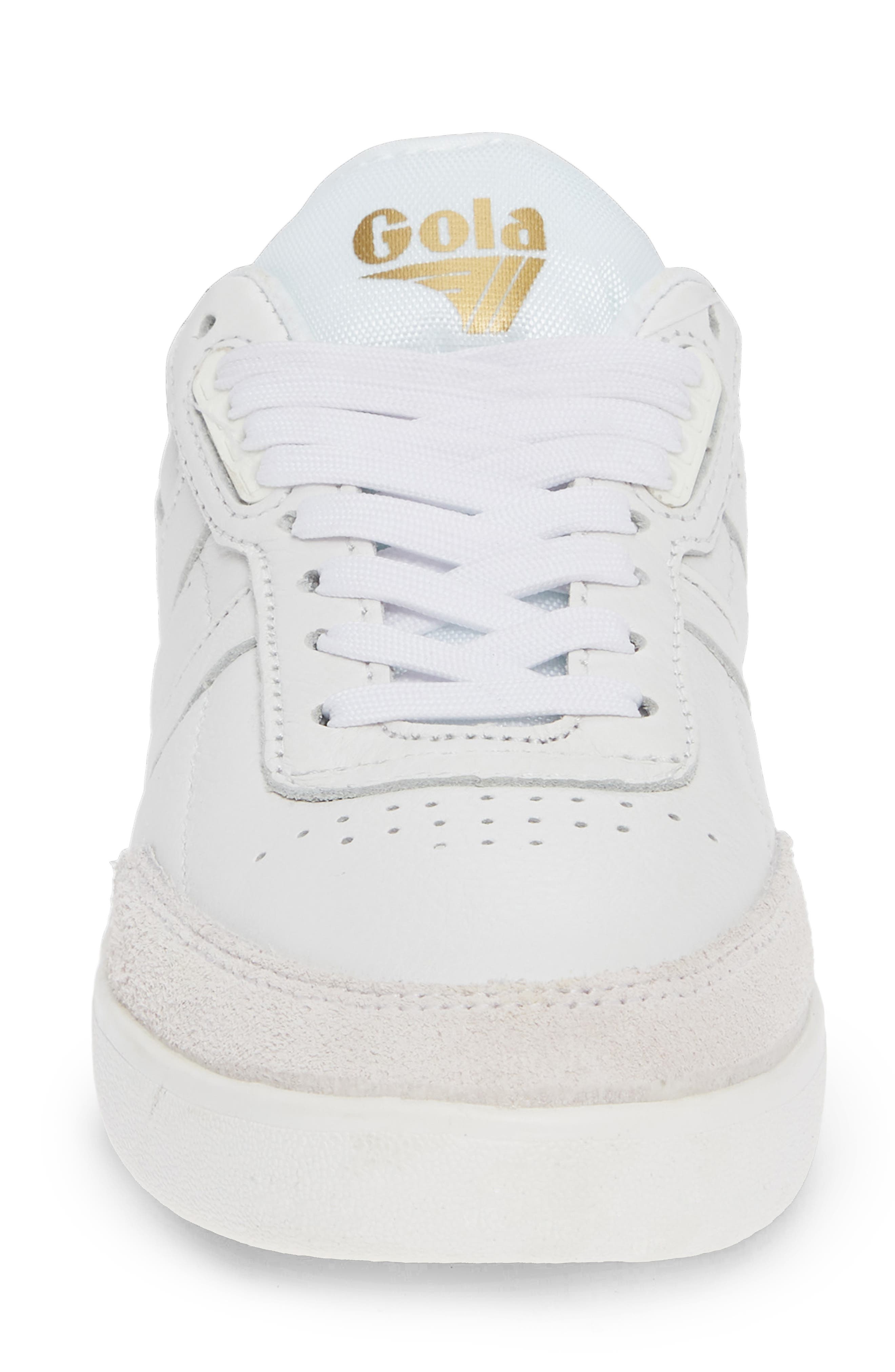 Inca Leather Sneaker, Alternate, color, WHITE/ WHITE/ GREEN