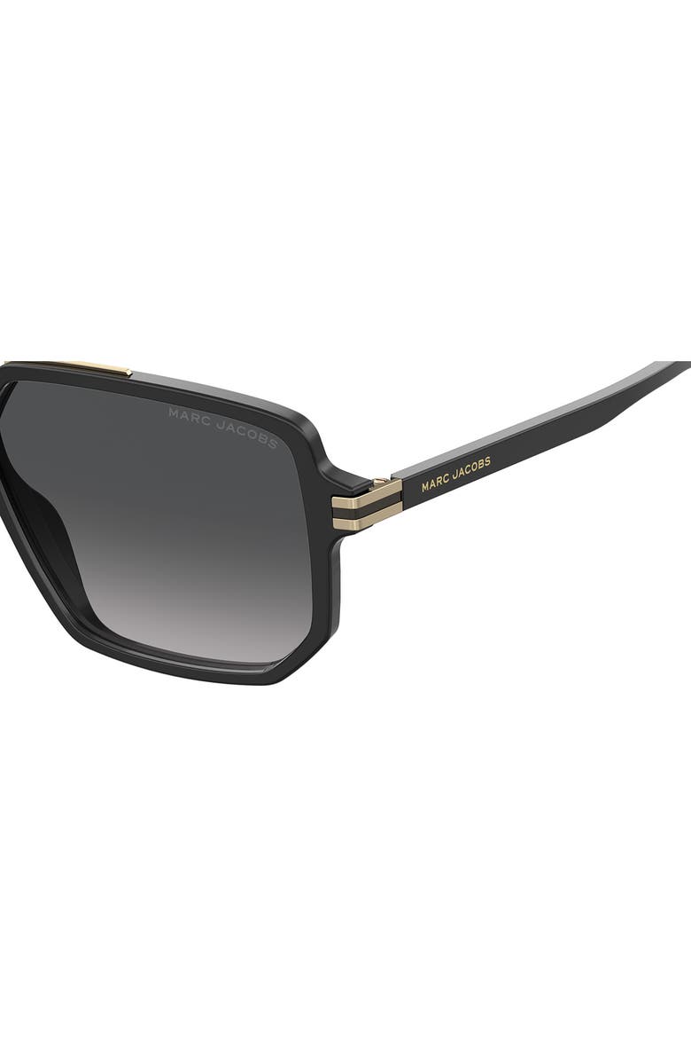 Marc Jacobs 58mm Gradient Pilot Sunglasses, Alternate, color, 0807-9O