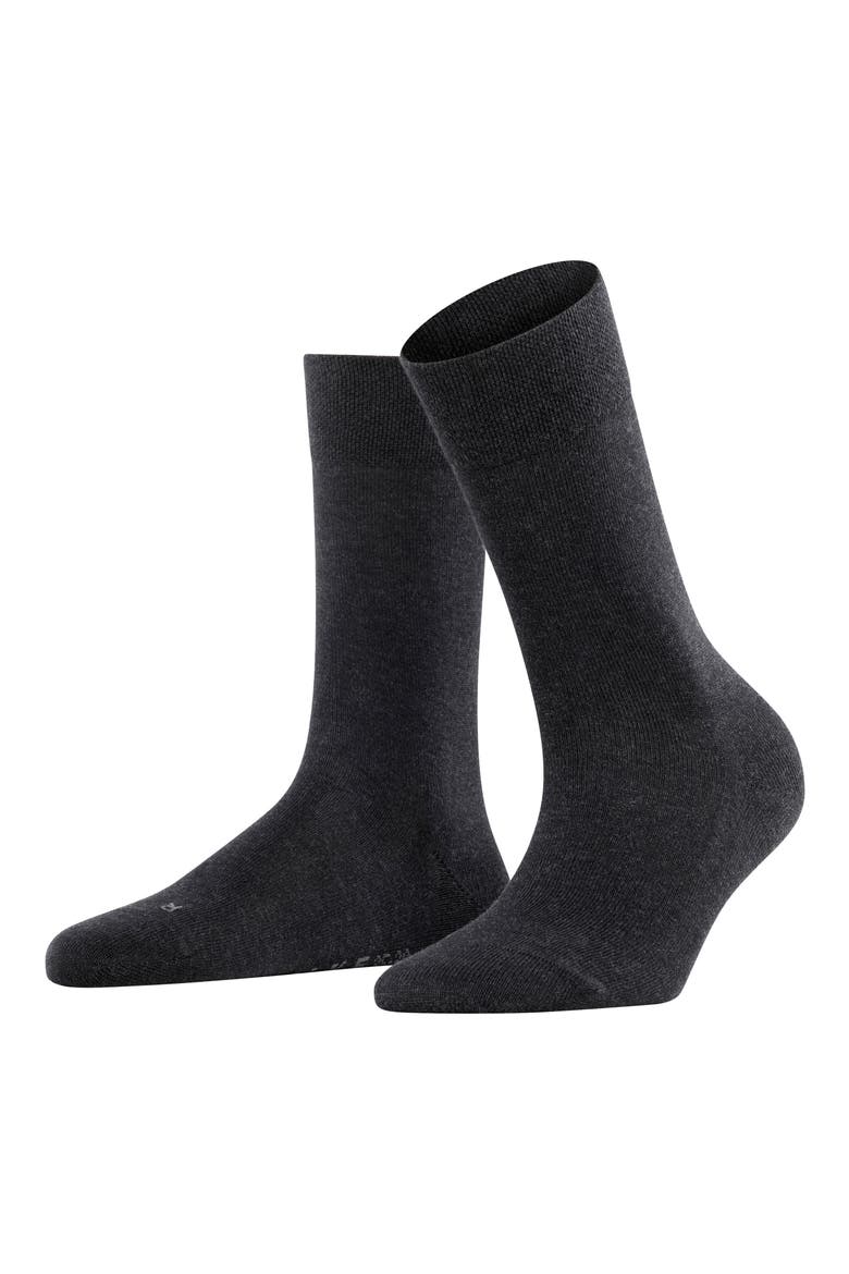 Sensitive London Cotton Blend Socks, Alternate, color, ANTHRA MEL