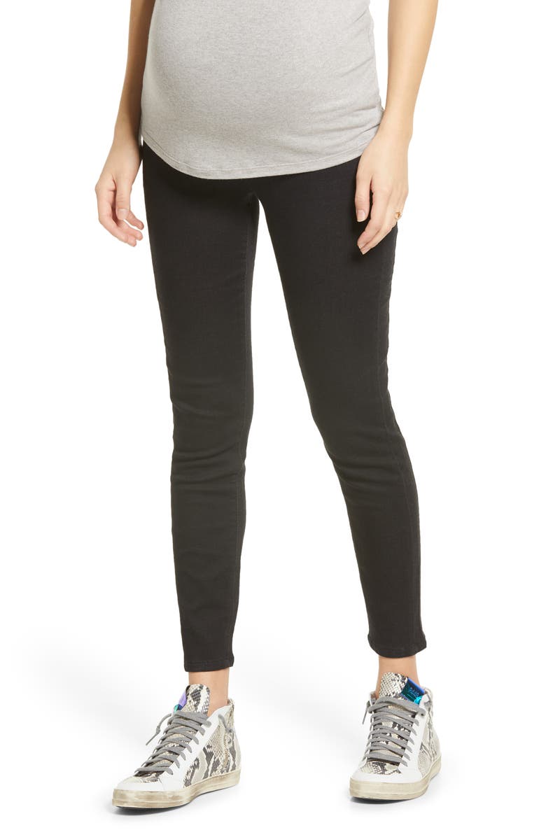 1822 Denim Cozy Athleisure Pull-On Over the Bump Maternity Leggings, Main, color,