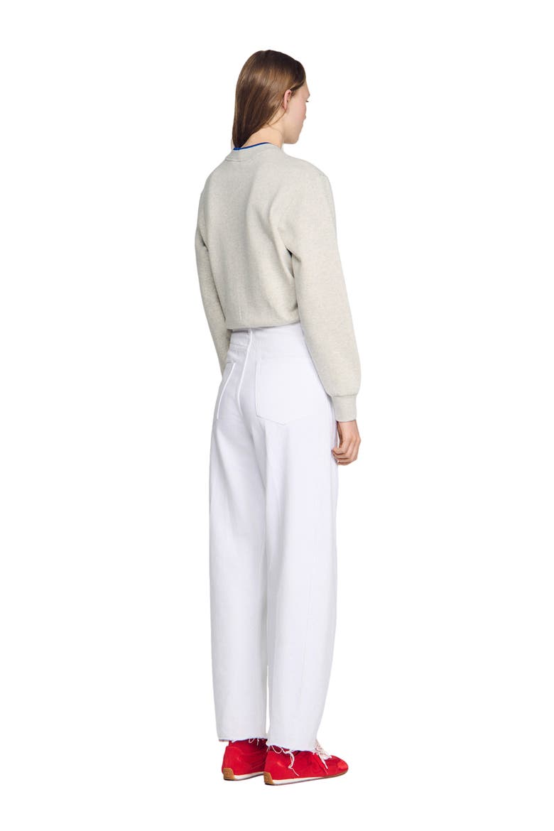 Barrel jeans, Alternate, color, White