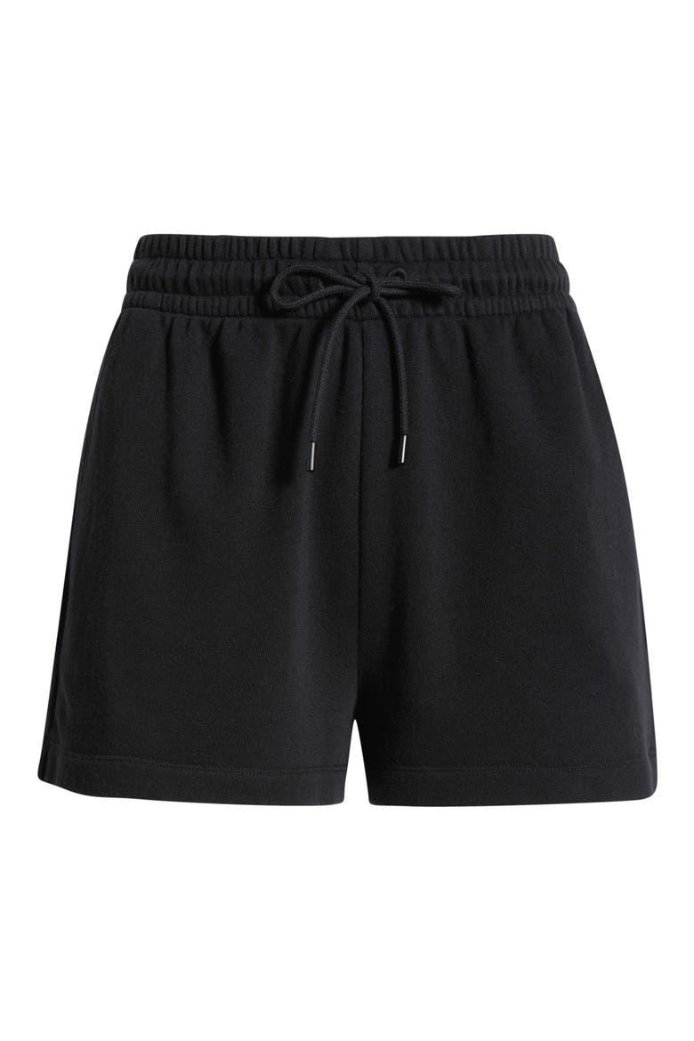 Go Easy French Terry Shorts, Alternate, color, BLACK
