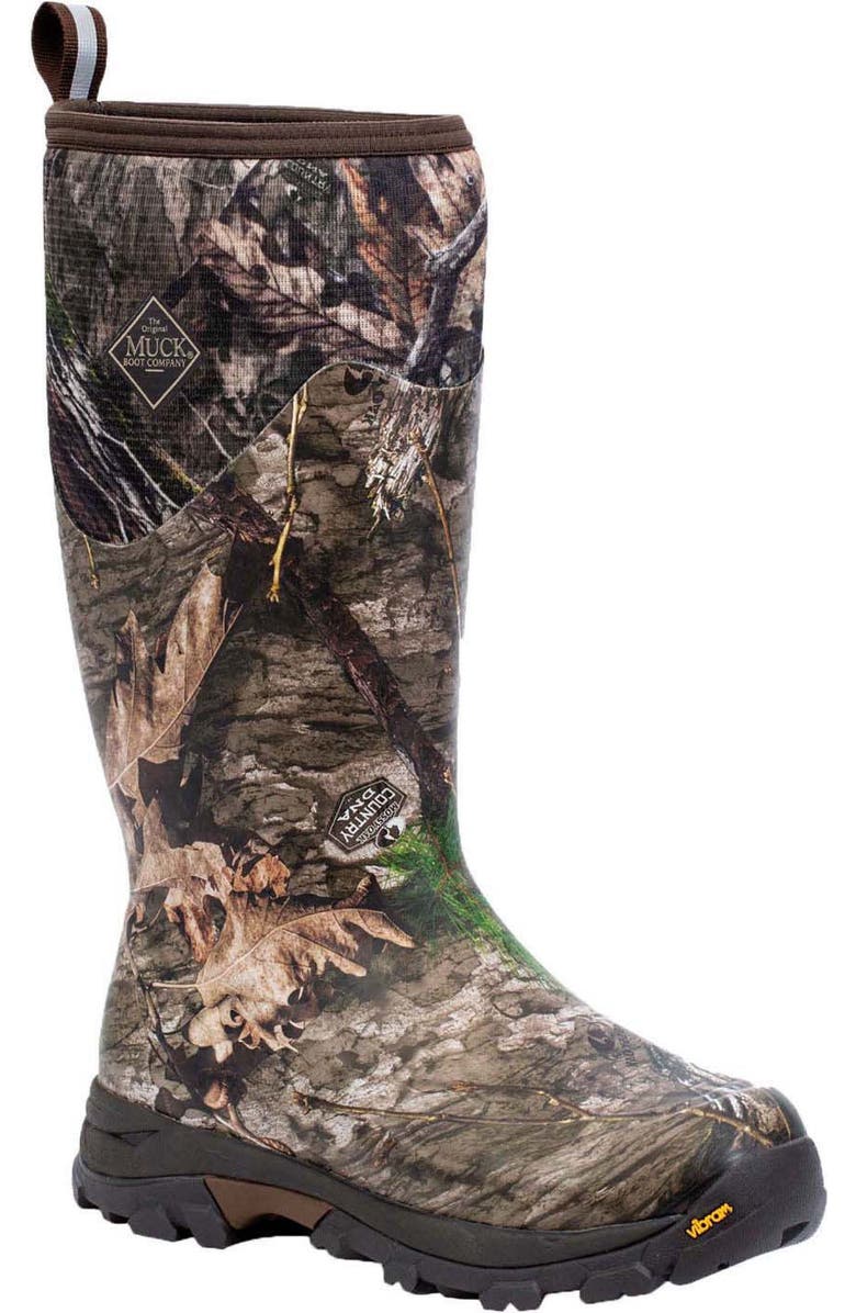 MUCK Men's Country Dna Arctic Ice Tall Boot + Vibram Agat, Main, color, Mossy Oak Country Dna