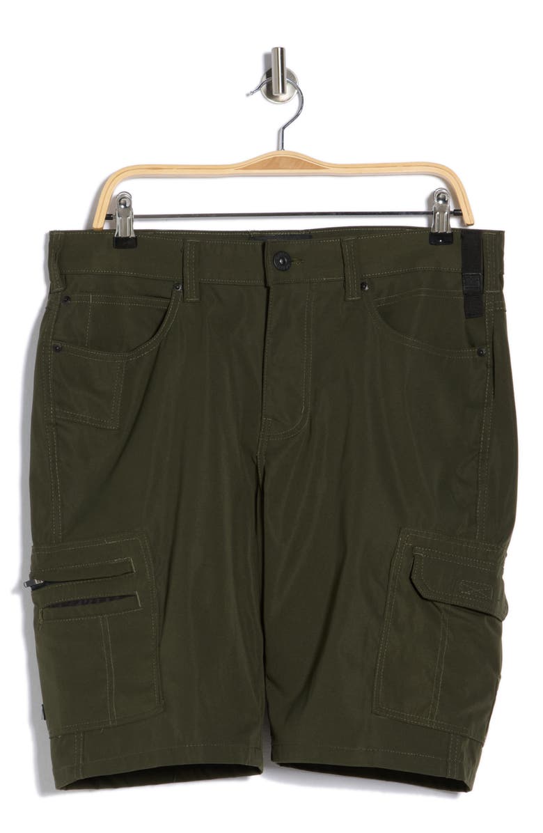 CARBON + CRAFT Water Resistant Cargo Shorts, Alternate, color, Olive