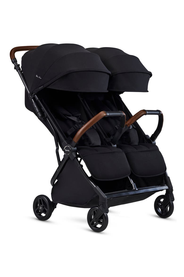 Jet Double Compact Lightweight Travel Stroller, Alternate, color, BLACK