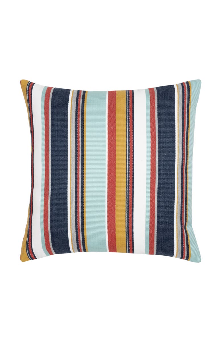 Elaine Smith Sicily Stripe Indoor & Outdoor Woven Accent Pillow, Main, color, Multi
