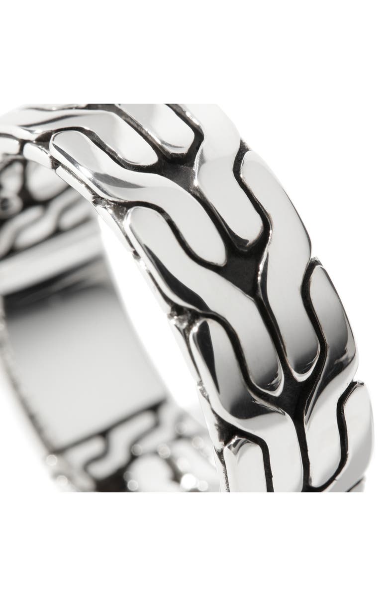 John Hardy Carved Chain Band Ring, Sterling Silver, Alternate, color, Silver