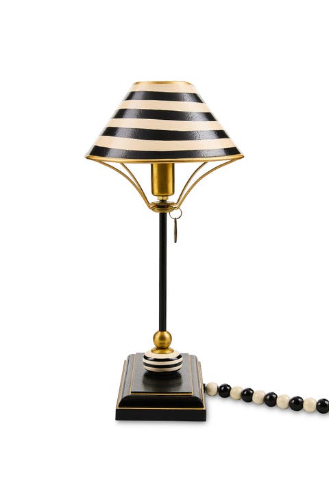 Black & White Library Lamp