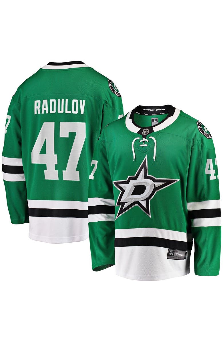 FANATICS Men's Fanatics Branded Alexander Radulov Kelly Green Dallas Stars Home Premier Breakaway Player Jersey, Alternate, color, 