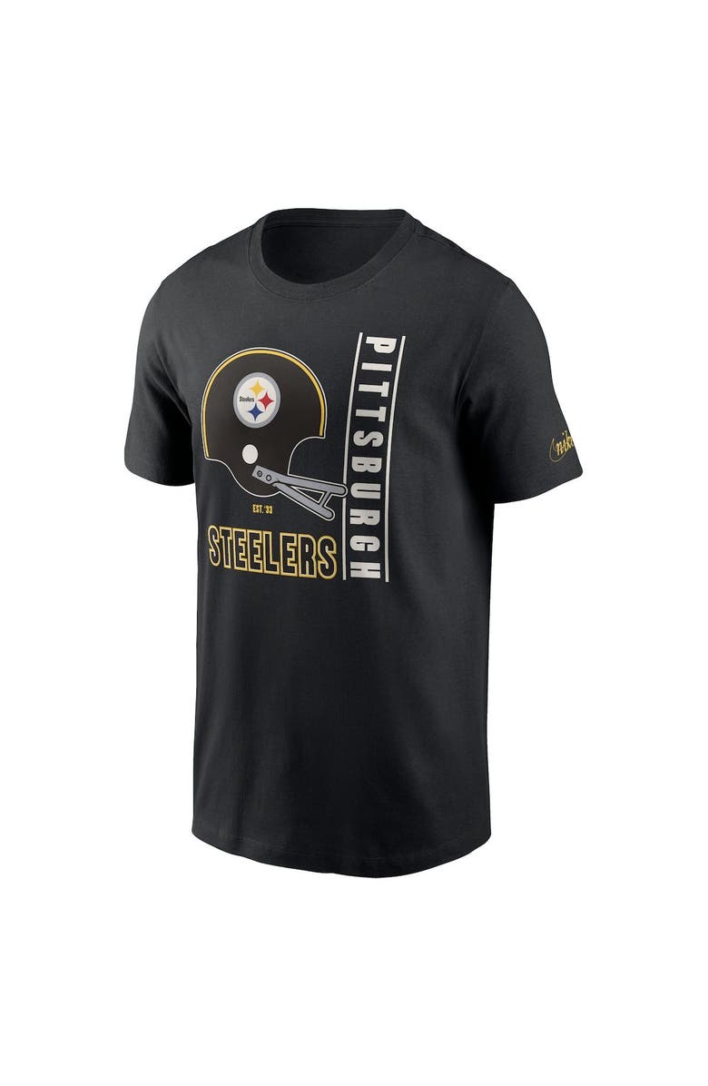 Nike Men's Nike Black Pittsburgh Steelers Lockup Essential T-Shirt, Alternate, color,